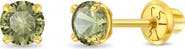 In Season Jewelry 14k Pronged Simulated Birthstone Earrings