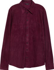 Dolce&Gabbana Martini Suede Button-Up Shirt