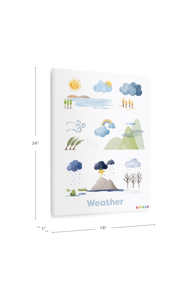 Weather Giclee Classroom Wall Print, Alternate, color, white