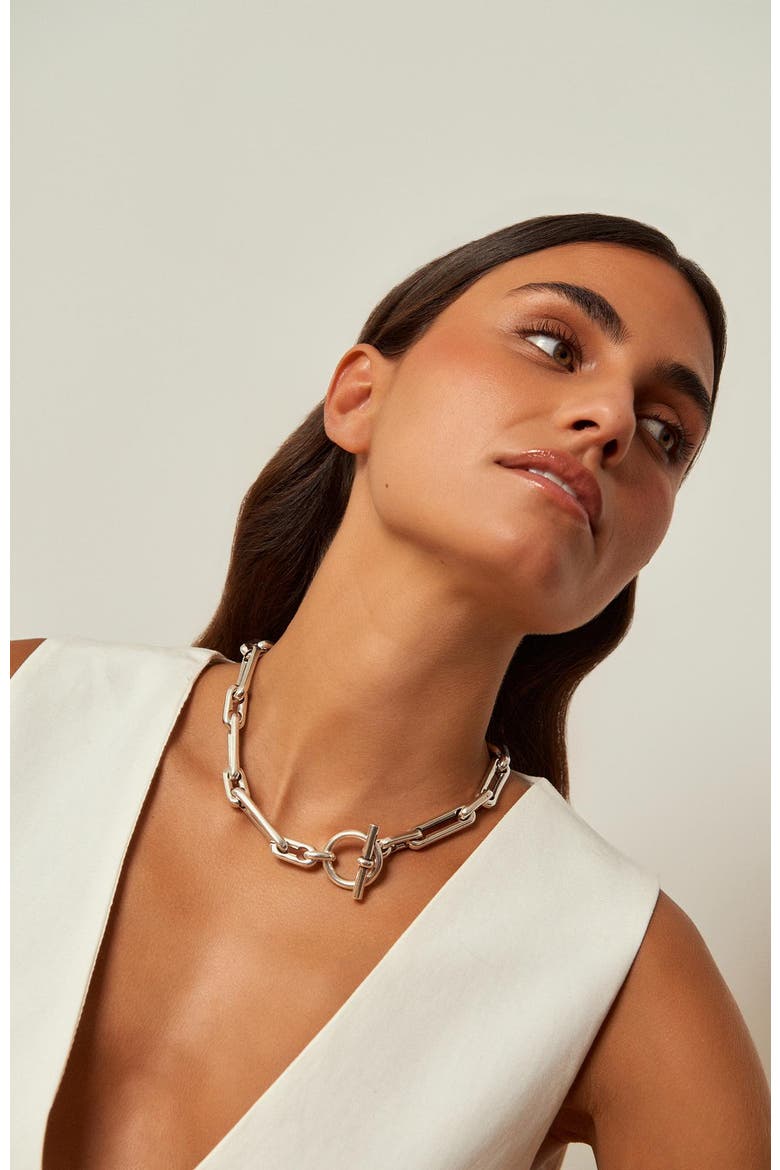 Windward Choker, Alternate, color, Silver