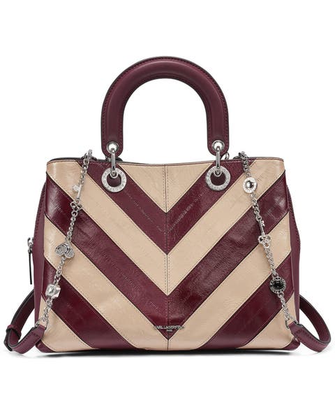 Benoite Chevron Satchel