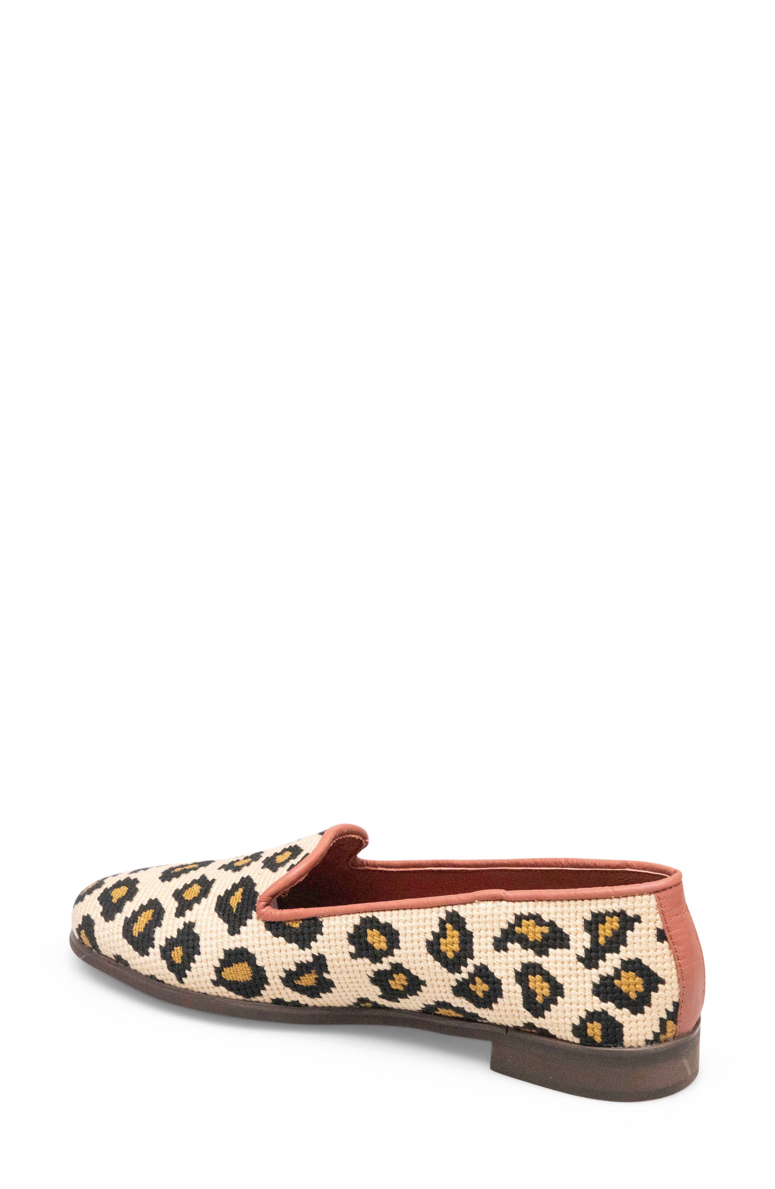 ByPaige BY PAIGE Needlepoint Leopard Flat, Alternate, color, Leopard