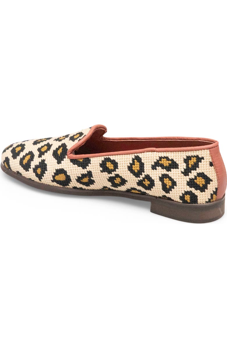 ByPaige BY PAIGE Needlepoint Leopard Flat, Alternate, color, Leopard