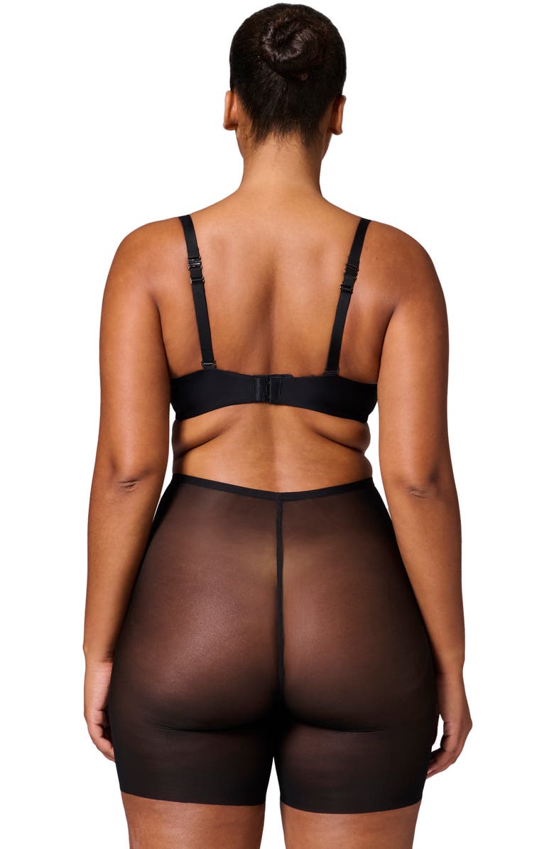 Simone Perele Essential Uplifting Mid Rise Shaper Shorts, Alternate, color, Black