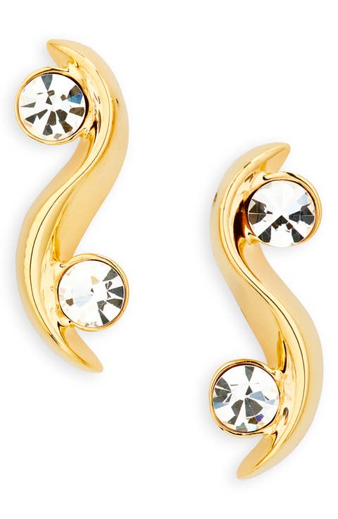 Crystal Wave Earrings