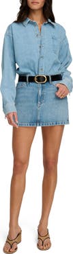 Favorite Daughter The Layla Denim Miniskirt