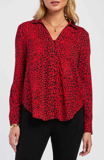 Eleni Leopard Print Button-Up Shirt