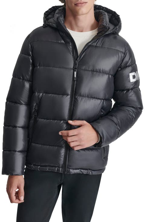 Hooded Nylon Puffer Jacket