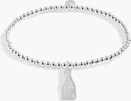 A Littles & Co A Little 'This Calls For Champagne' Bracelet in Silver Plating