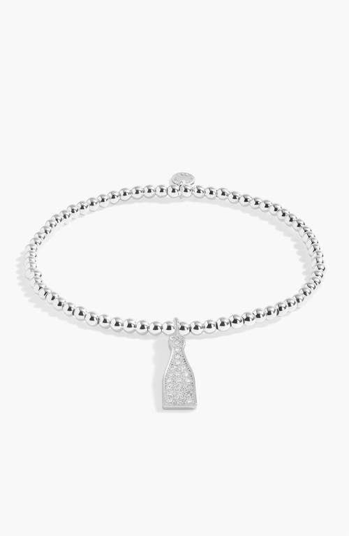 A Littles & Co. A Littles & Co A Little 'this Calls For Champagne' Bracelet In Silver