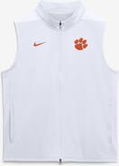 Nike Men's Nike White Clemson Tigers Primetime Victory Therma-FIT Full-Zip Vest