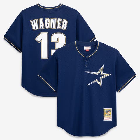 Men's Mitchell & Ness Billy Wagner Navy Houston Astros Authentic Batting Practice Jersey