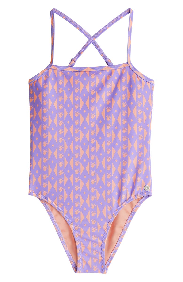 Scotch & Soda Kids' Printed One-Piece Swimsuit, Main, color,