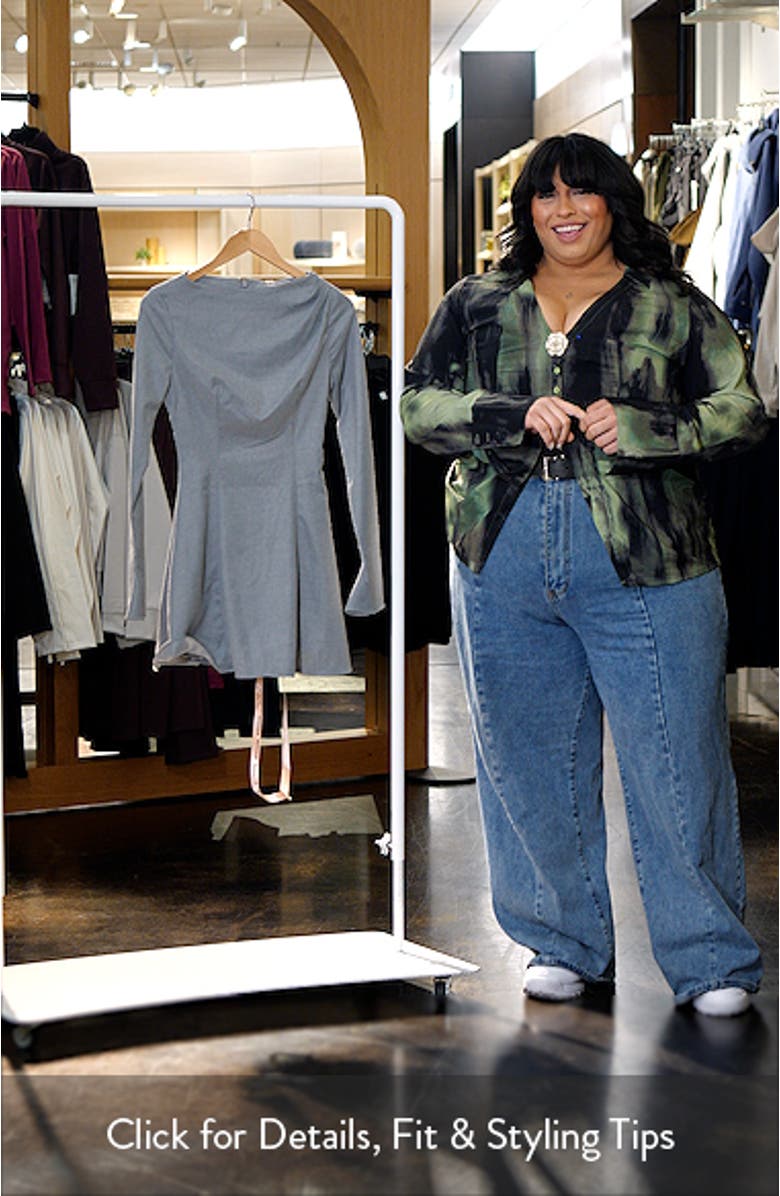 Angelique Long Sleeve Minidress, sales video thumbnail