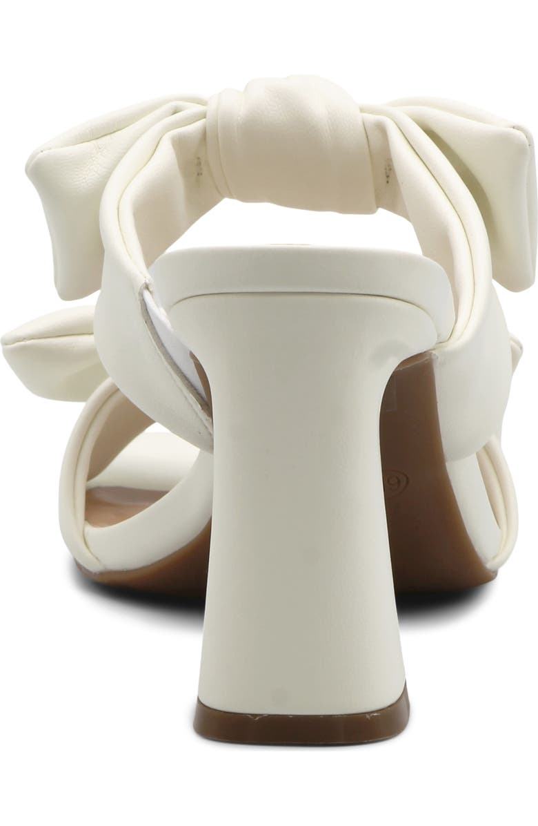 Charles David Rox Double Bow Slide Sandal, Alternate, color, White