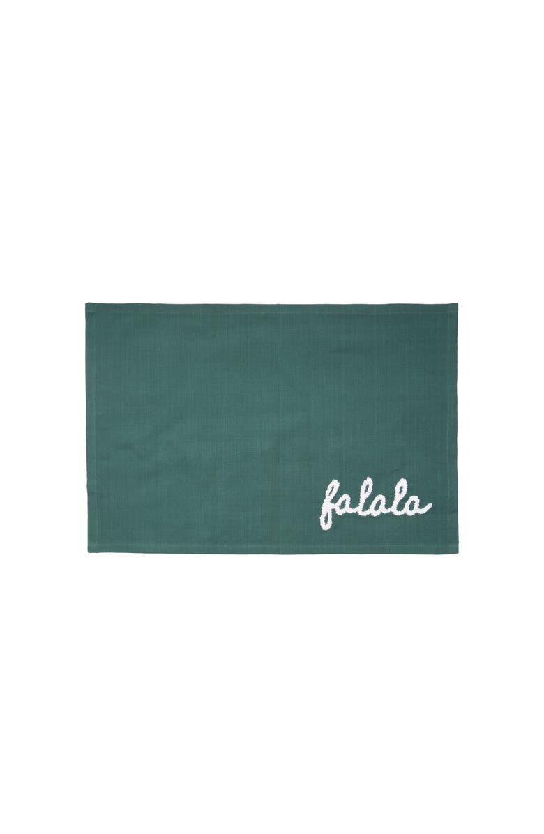 carol & frank Christmas Holiday Tufted Solid Placemats Set of 4, Alternate, color, Green