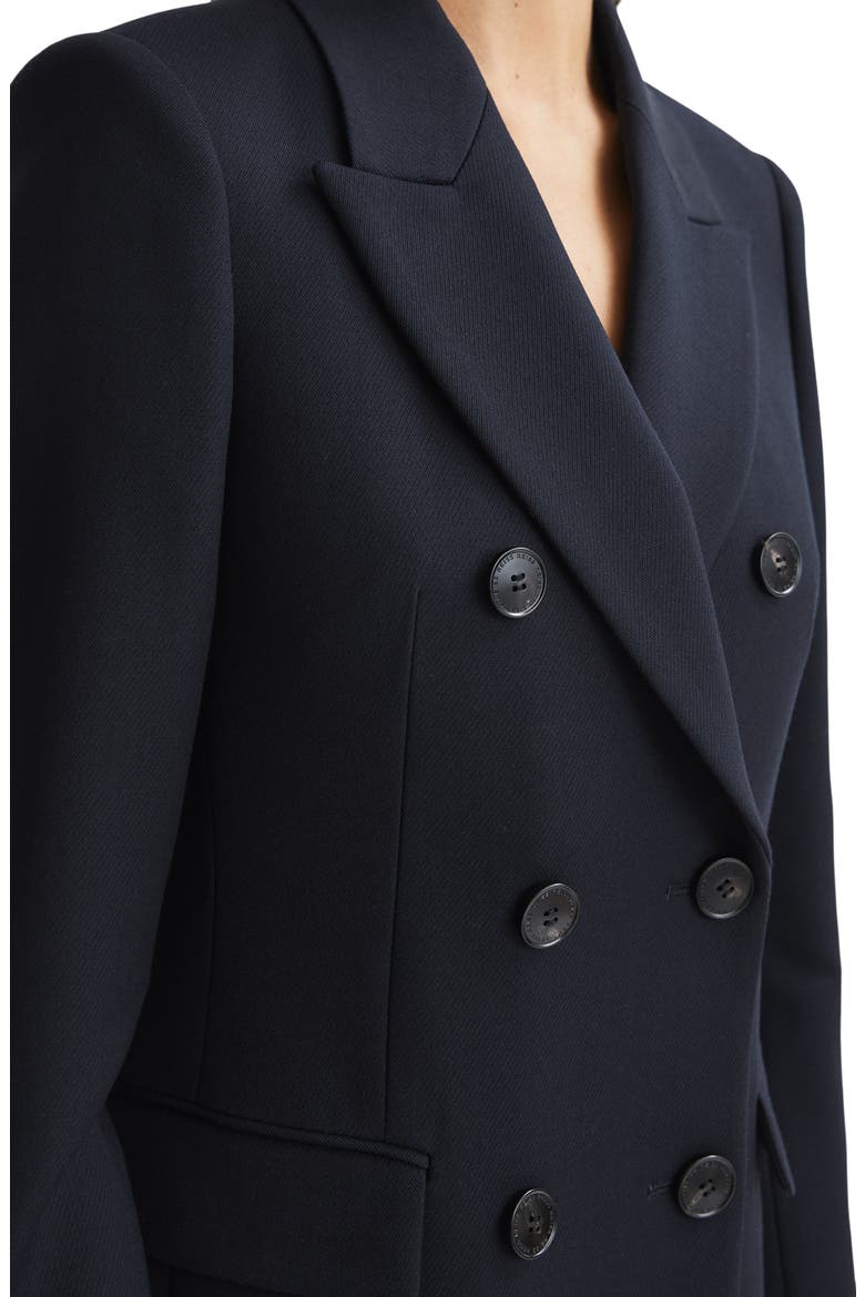 Kali Double Breasted Wool Jacket, Alternate, color, NAVY
