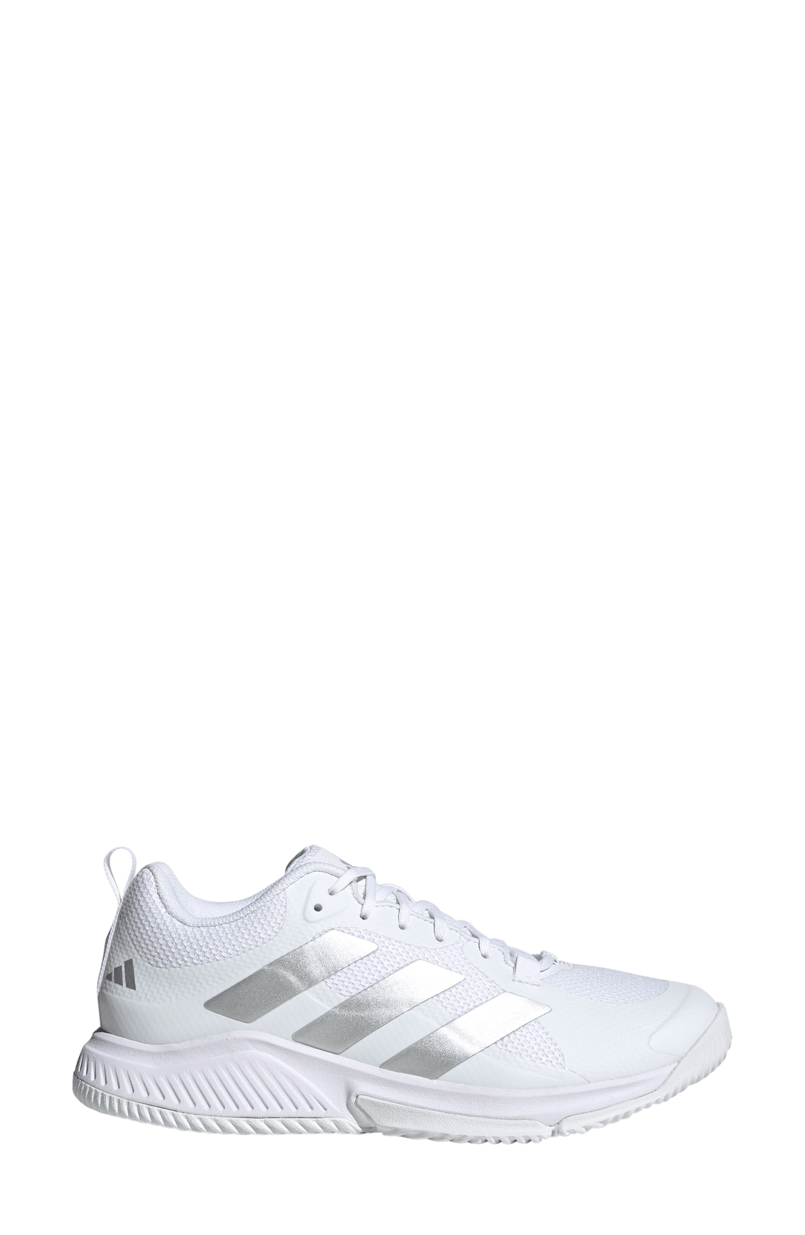 adidas Court Team 2.0 Training Shoe, Alternate, color, White/ Silver Metallic/ Grey