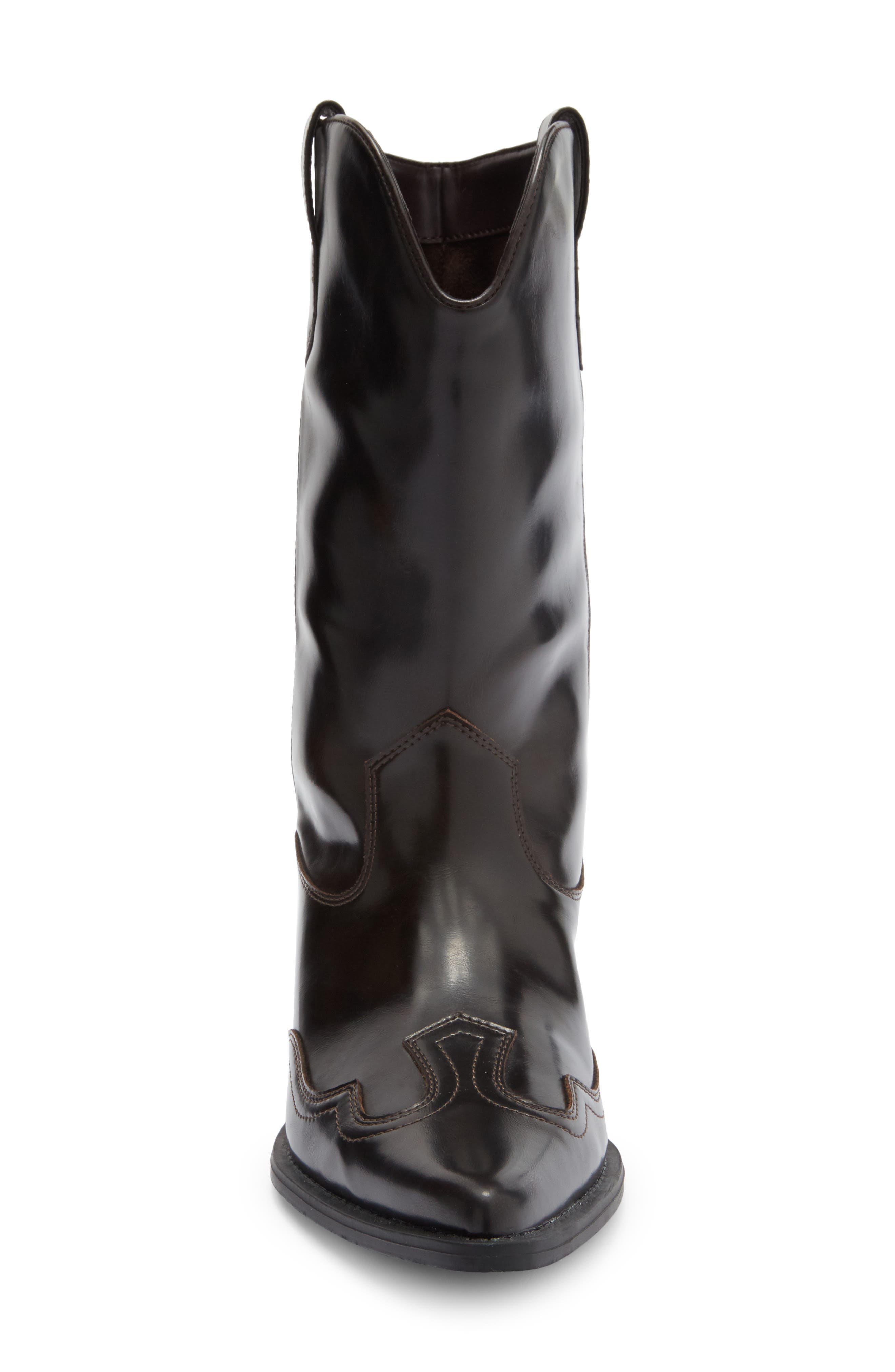 Abound Britta Western Boot, Alternate, color, Brown Chocolate
