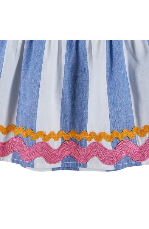 Shop Andy & Evan Kids' Ric Rack Ribbon Tank & Shorts Set In Blue