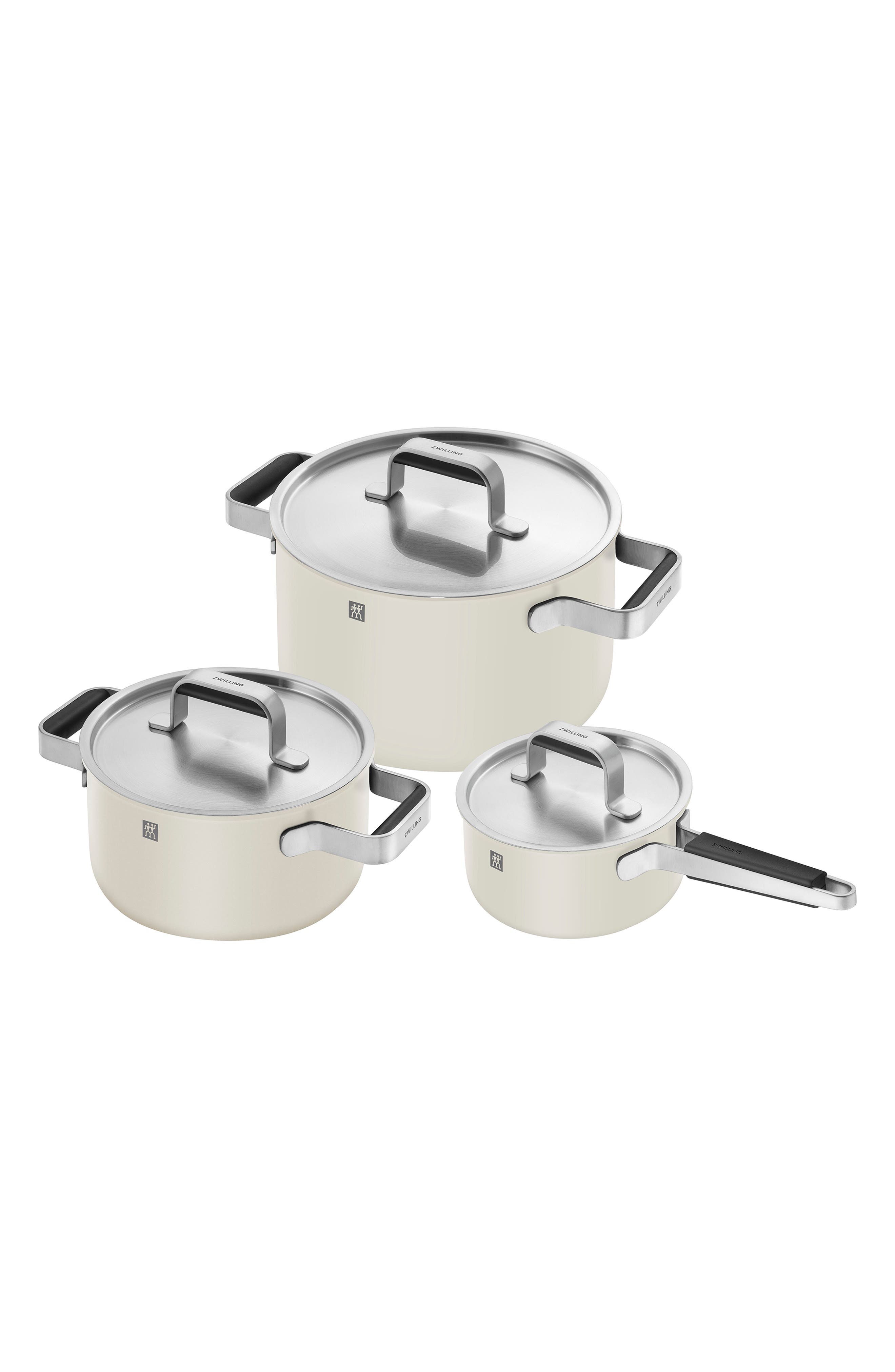 ZWILLING Pure 6-Piece Nonstick Stainless Steel Cookware Set