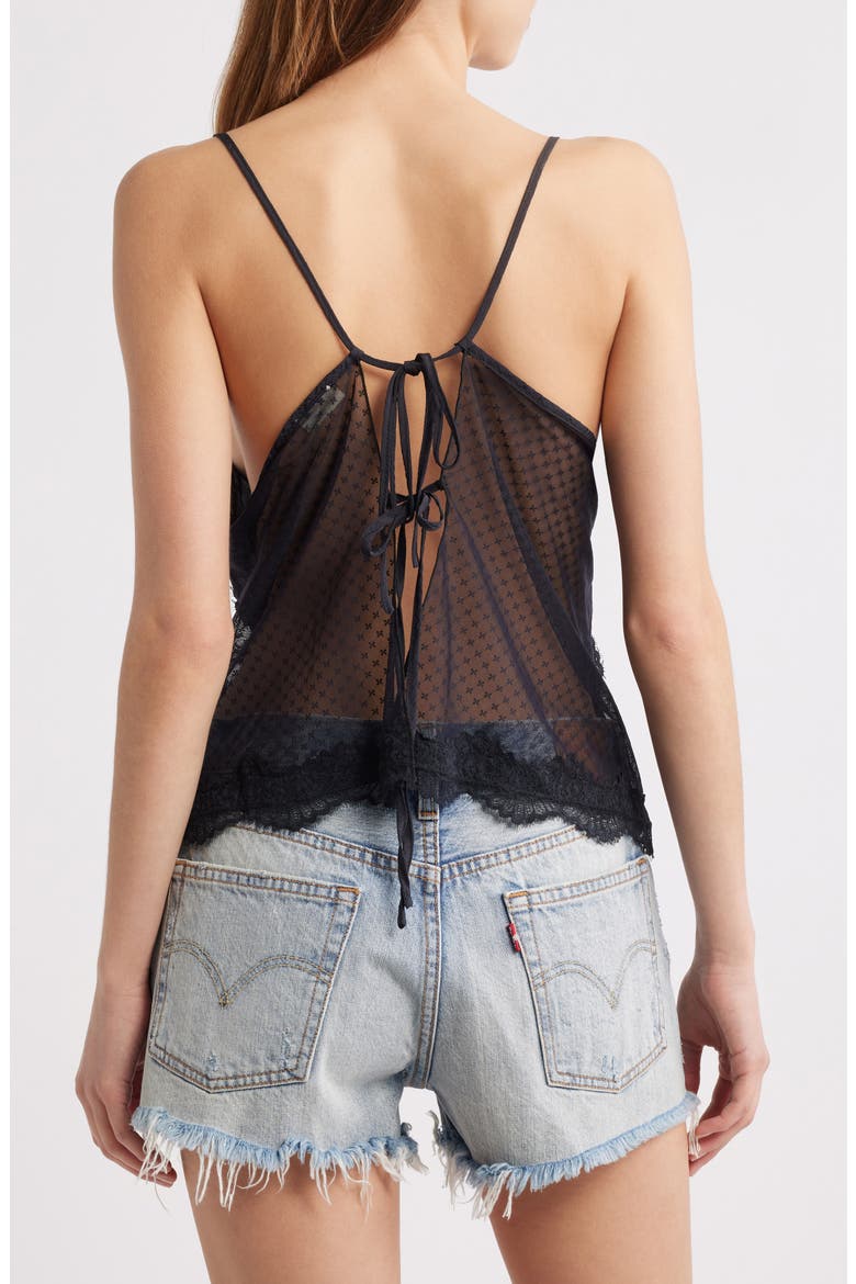 Eye Candy Open Back Lace Trim Camisole (Women) | Nordstromrack
