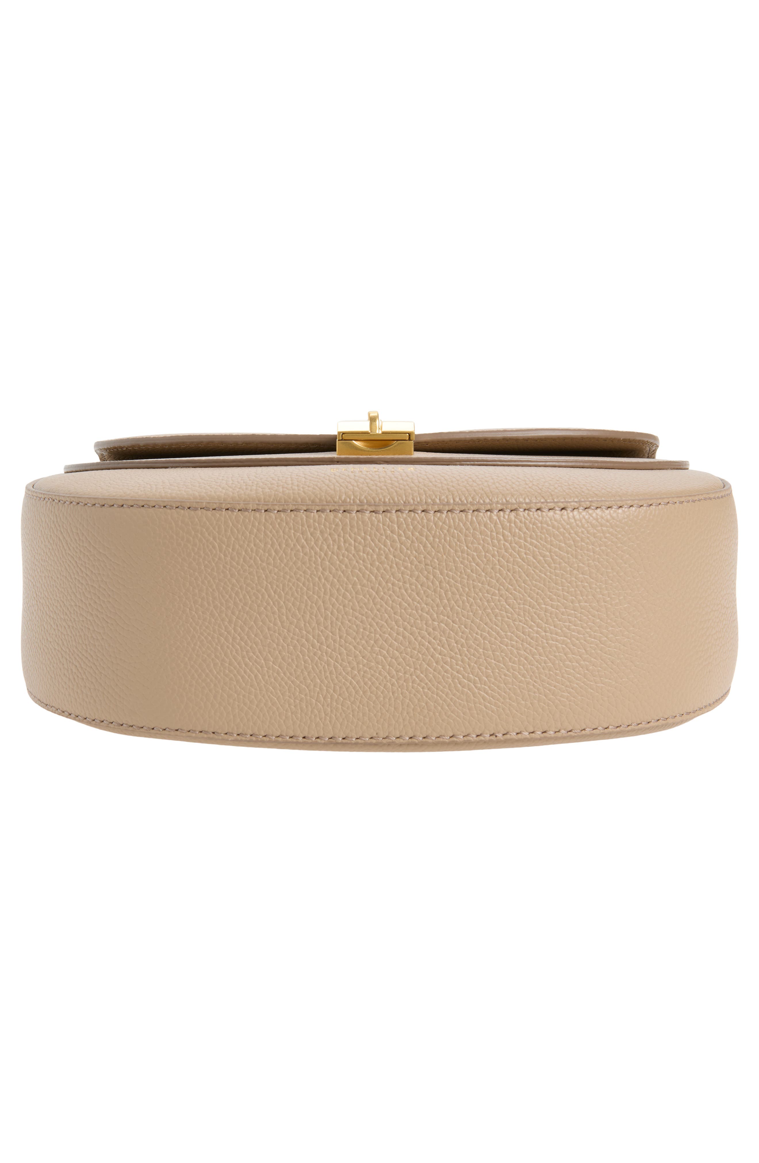 Siena Leather Saddle Crossbody Bag, Alternate, color, LIGHT TAUPE