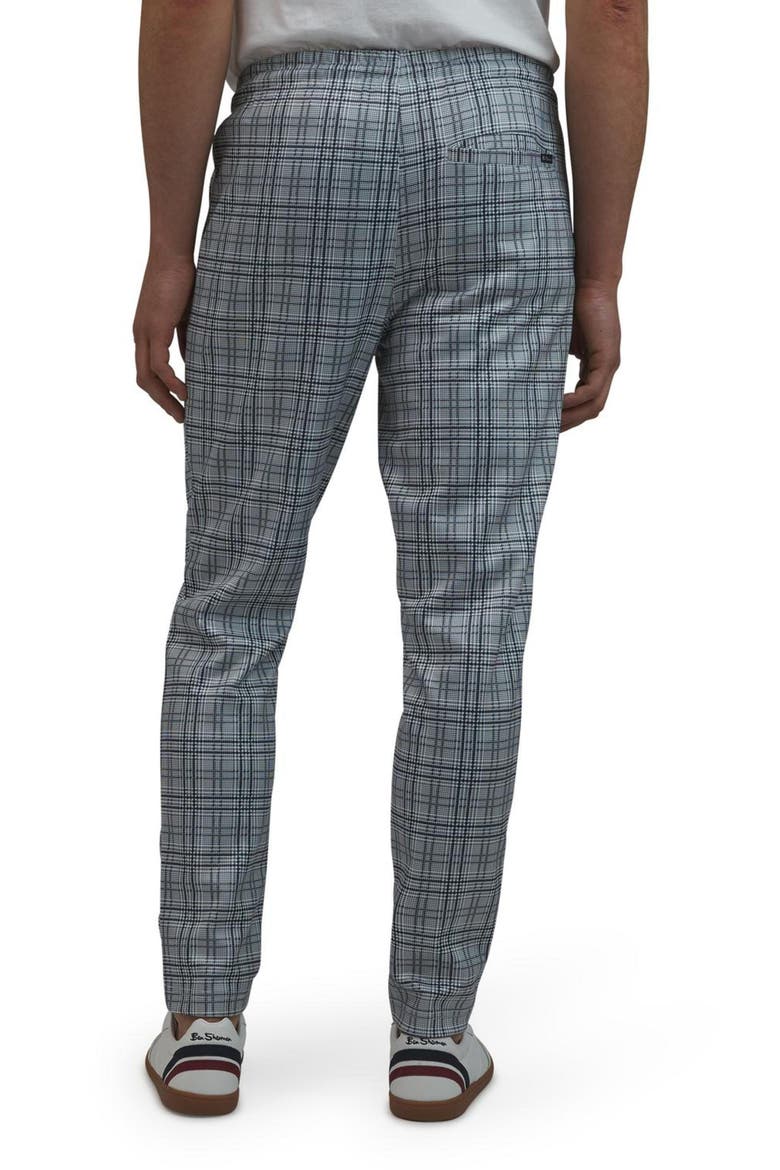 Glen Plaid Track Pants, Alternate, color, GREY
