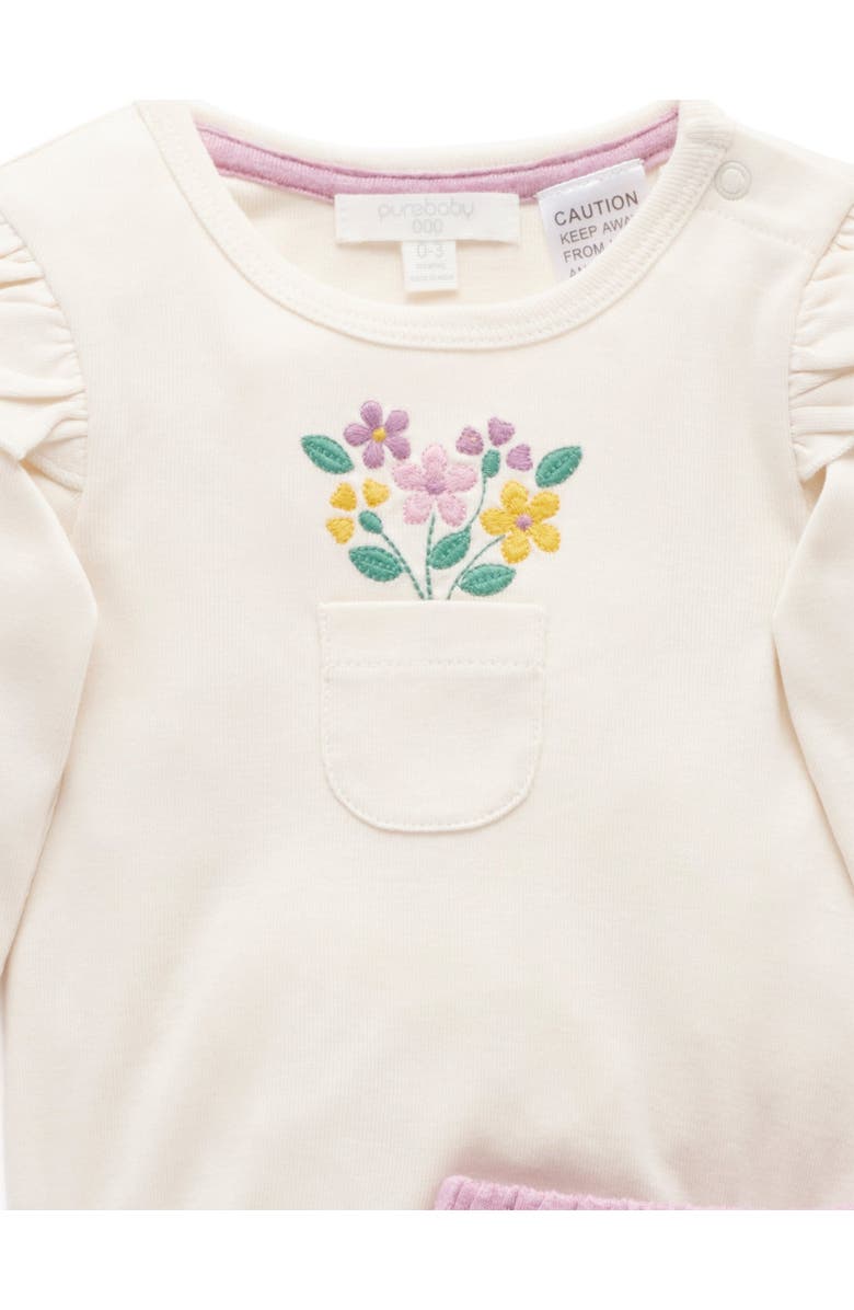 Purebaby 3 Piece Gift Set, Alternate, color, Lavender Melange