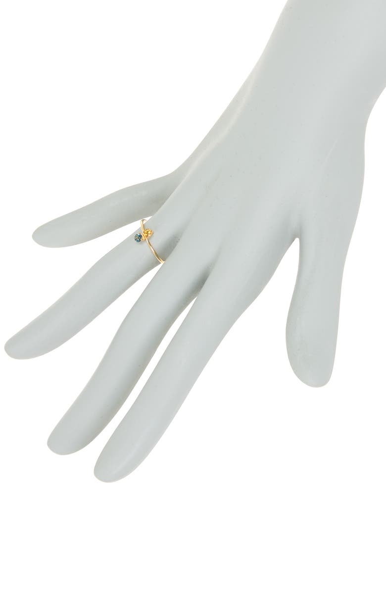 Bony Levy Yellow Gold Blue Topaz & Citrine Ring, Alternate, color,
