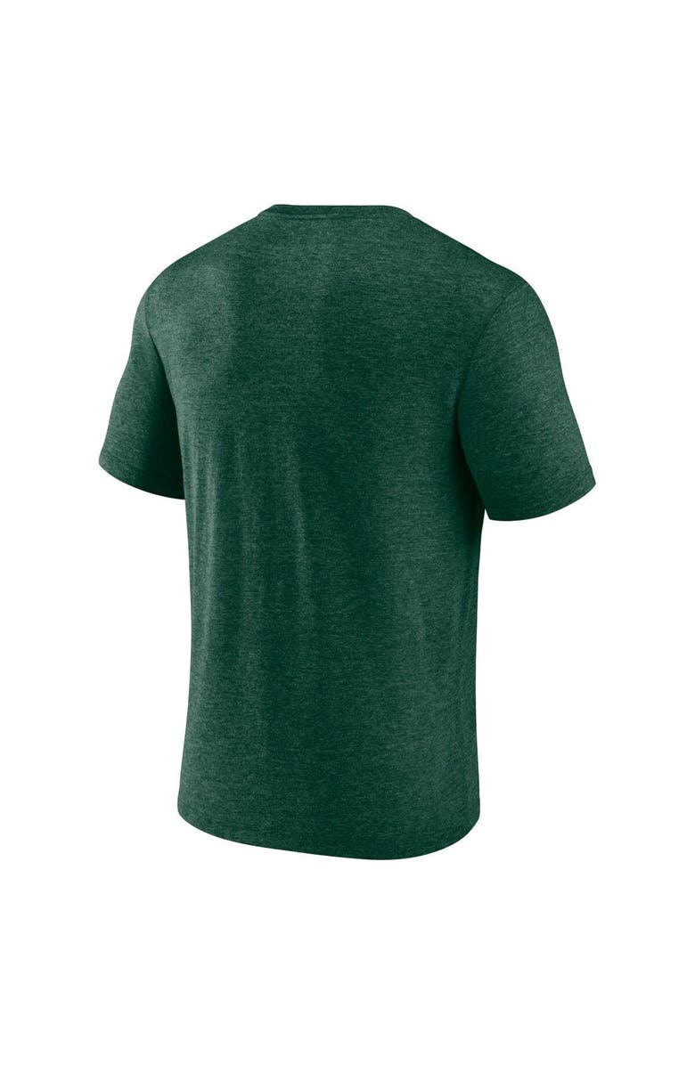 FANATICS Men's Fanatics Branded Heathered Green Green Bay Packers End Around Tri-Blend T-Shirt, Alternate, color, 