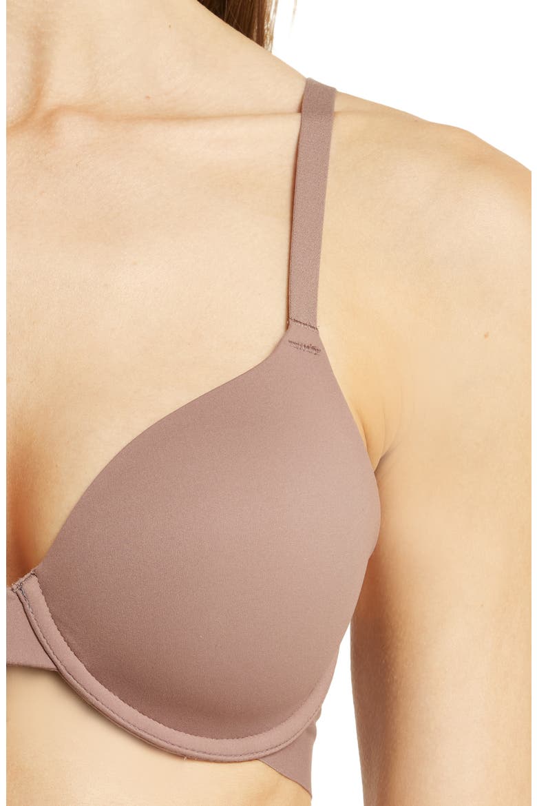 Comfort First Underwire T-Shirt Bra, Alternate, color, DEEP TAUPE