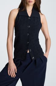 Kenneth Cole Halter Sweater Tank