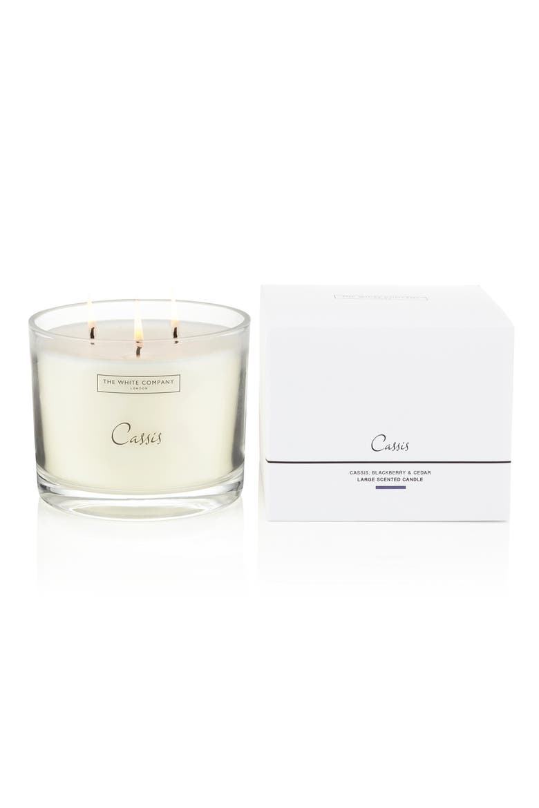 Large Scented Candle, Alternate, color, CASSIS