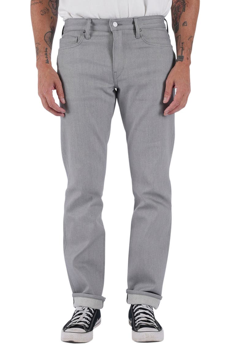 The Hammer Straight Leg 14-Ounce Stretch Selvedge Jeans, Main, color, SILVER GRAY RAW