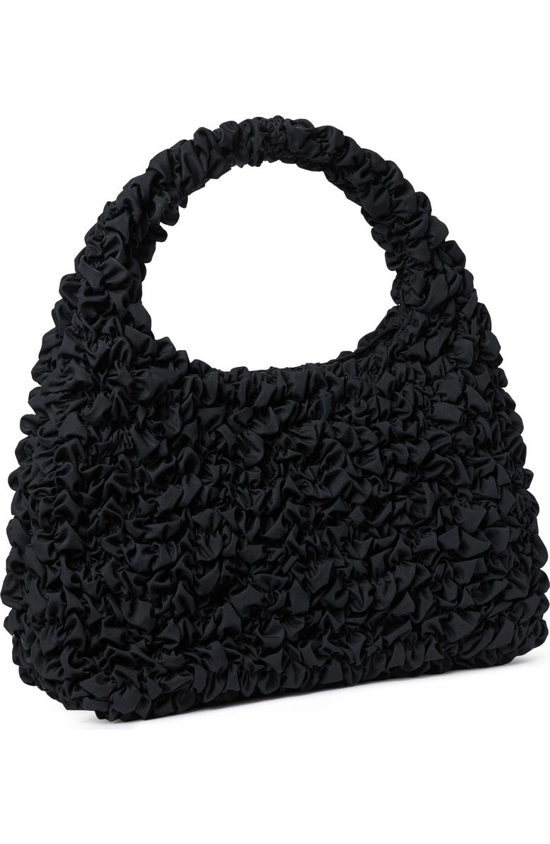 Loeffler Randall Smocked Hobo Bag, Alternate, color, Black
