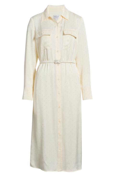 Estella Rhinestone Shirtdress