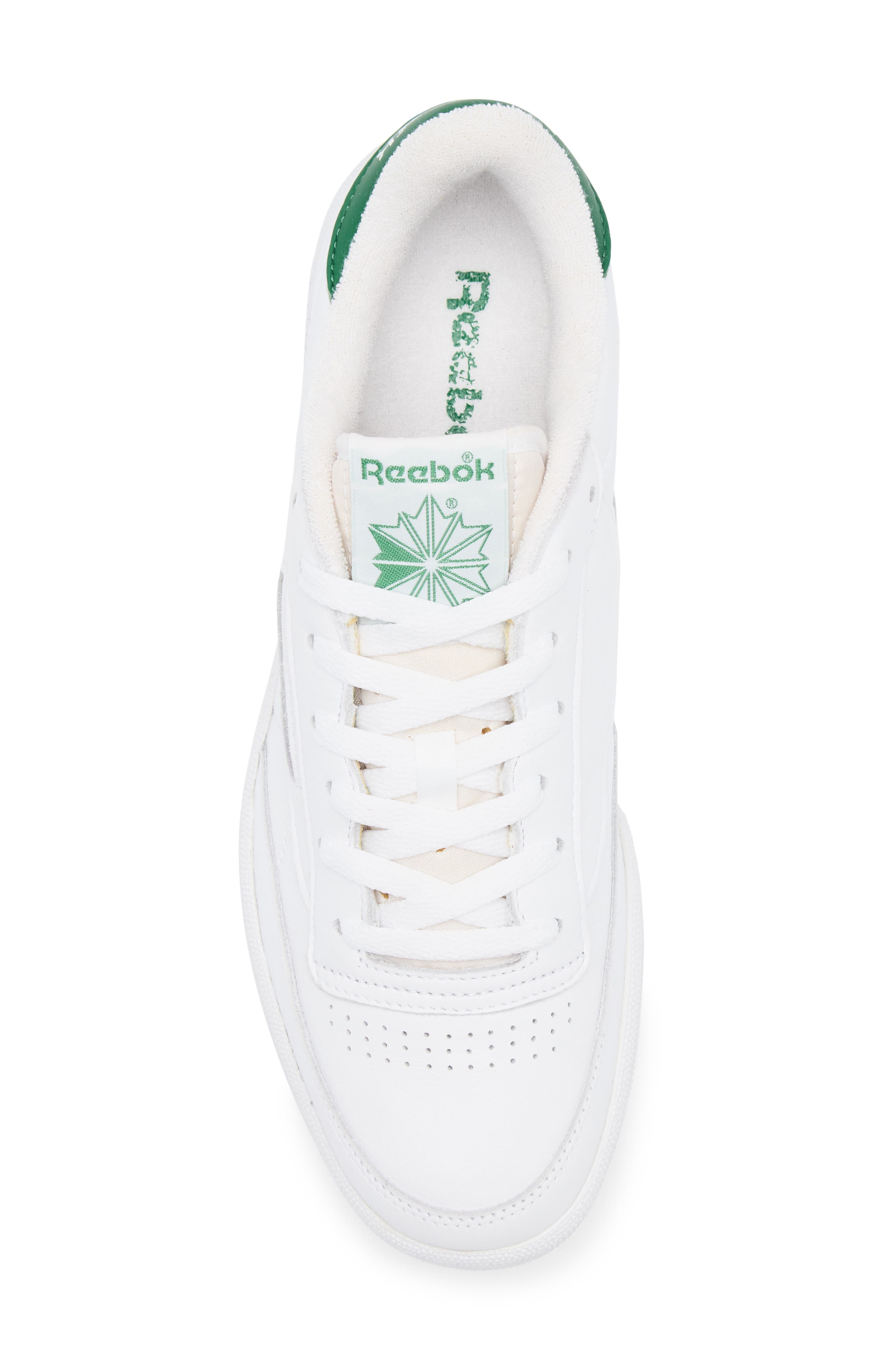 Reebok Club C 85 Vintage Sneaker, Alternate, color, White/ Glengreen/ Rubbbergum
