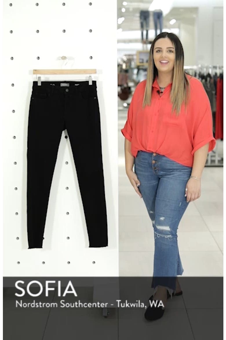 Margaux Raw Hem Skinny Jeans video