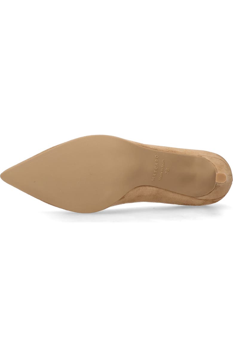 MASCARO Suede Pointed Toe Pump, Alternate, color, Light/Pastel Brown