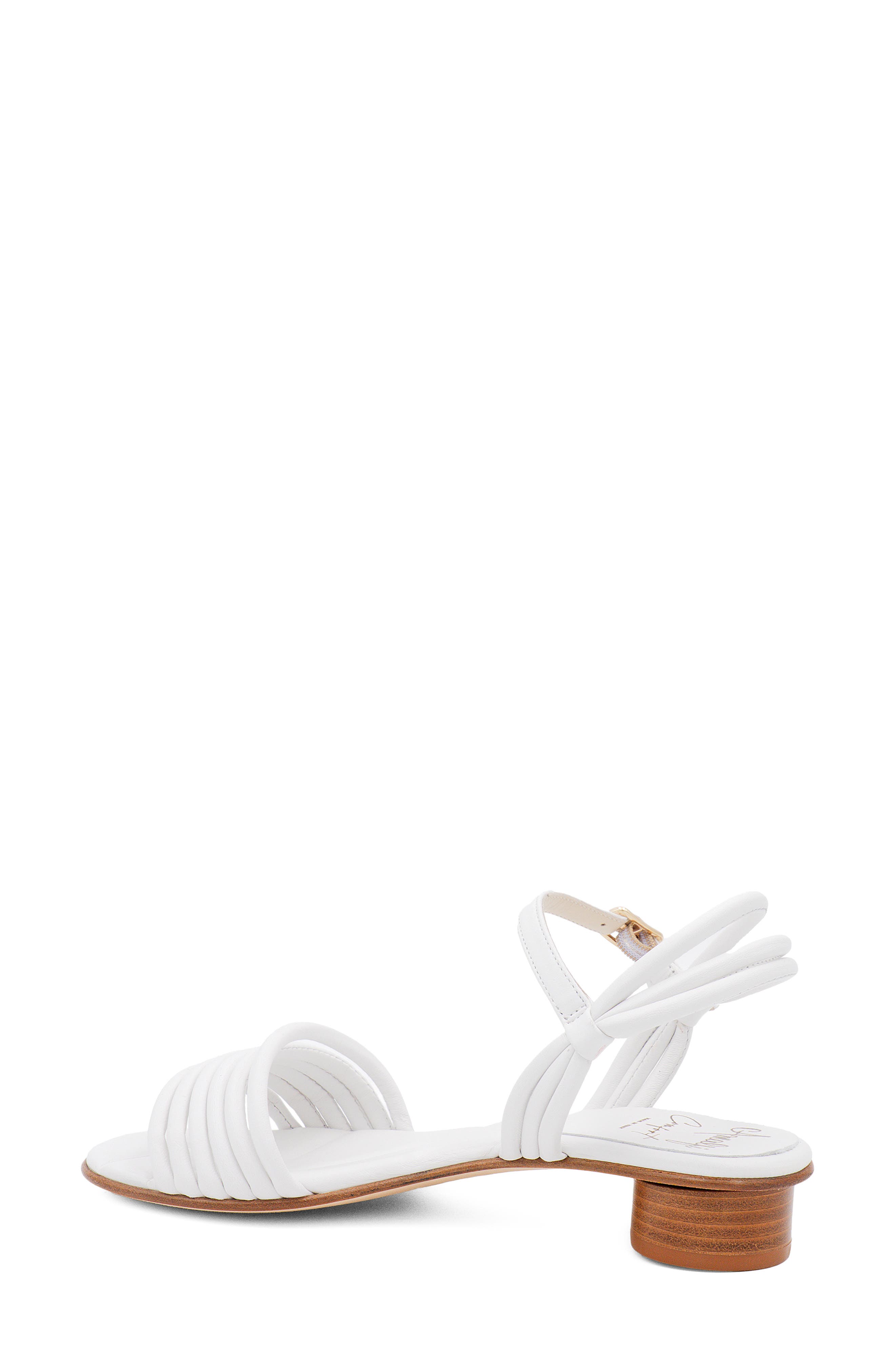 Amalfi by Rangoni Barocco Ankle Strap Sandal, Alternate, color, White Parmasoft