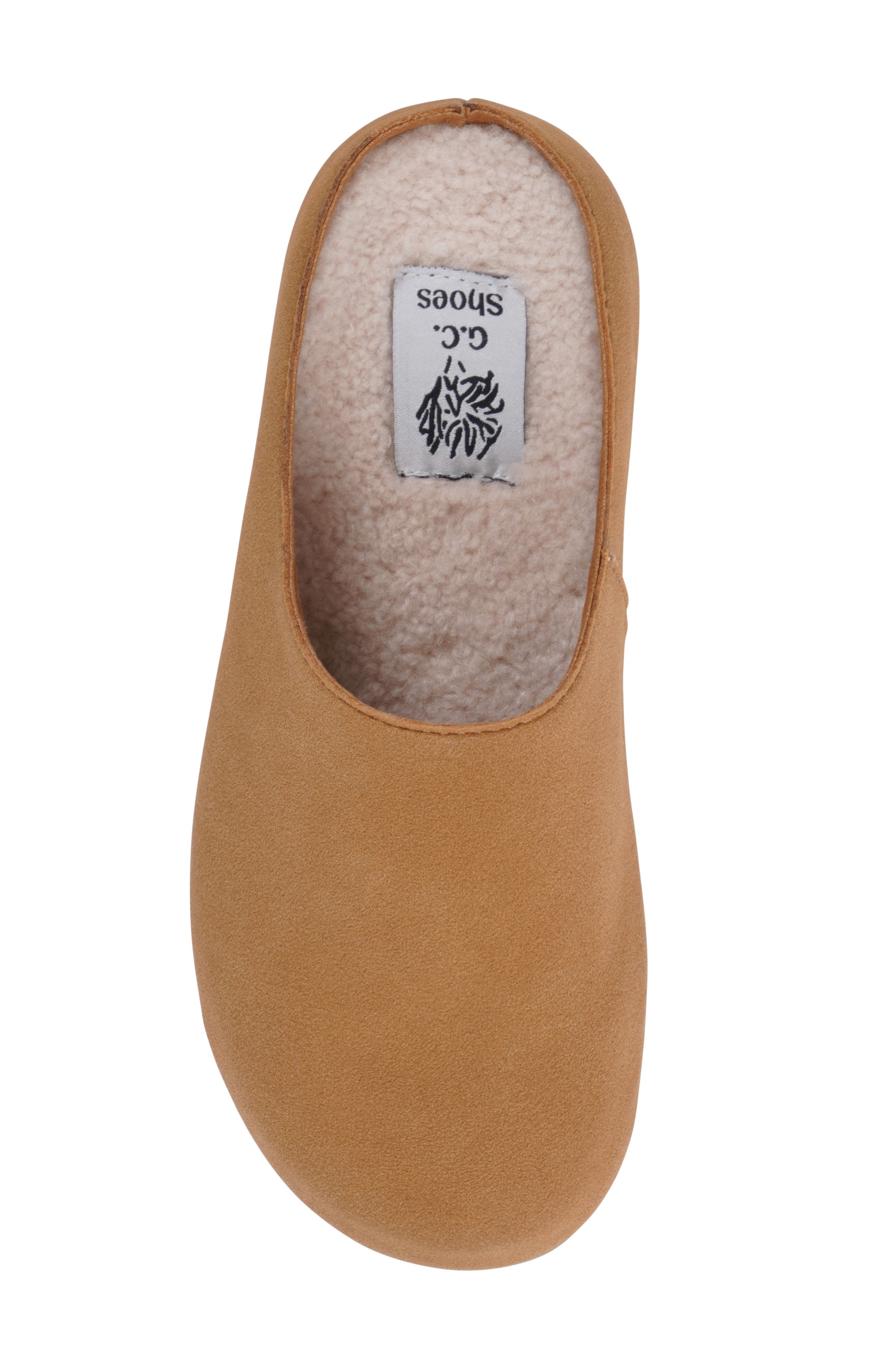 Pax Faux Fur Lined Clog, Alternate, color, TAN