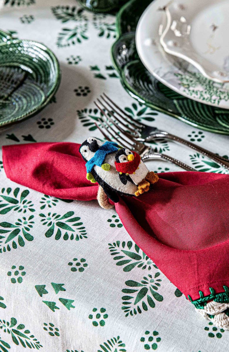 Juliska Isadora Set of 4 Napkins, Alternate, color, Red