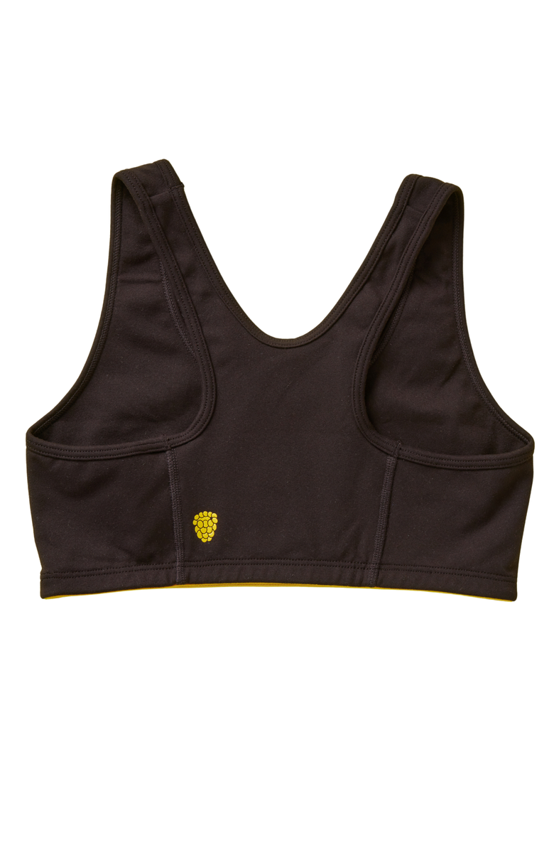 Yellowberry Half Moon High-Impact Sports Bra, Alternate, color, Black Night