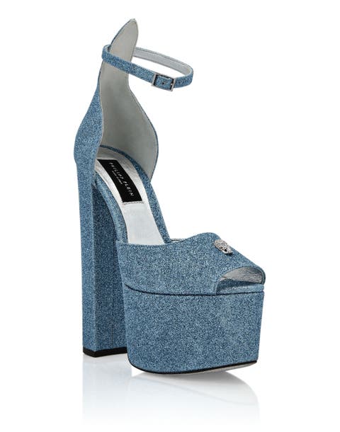 Glitter Platform Sandals Hi-Heels Women