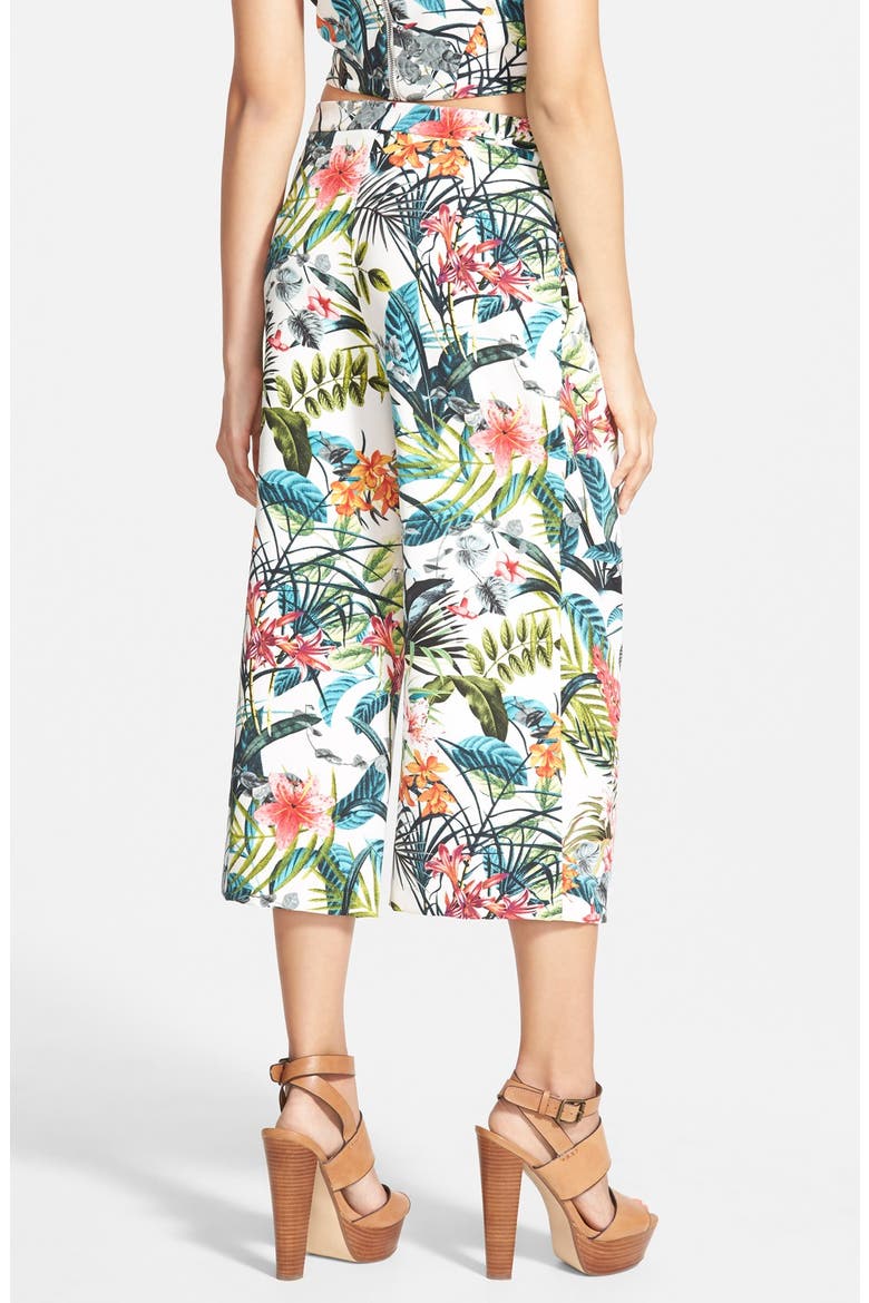 Tropical Print Culottes, Alternate, color, TROPICAL WHITE