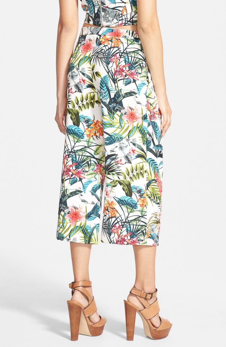 WAYF Tropical Print Culottes, Alternate, color,