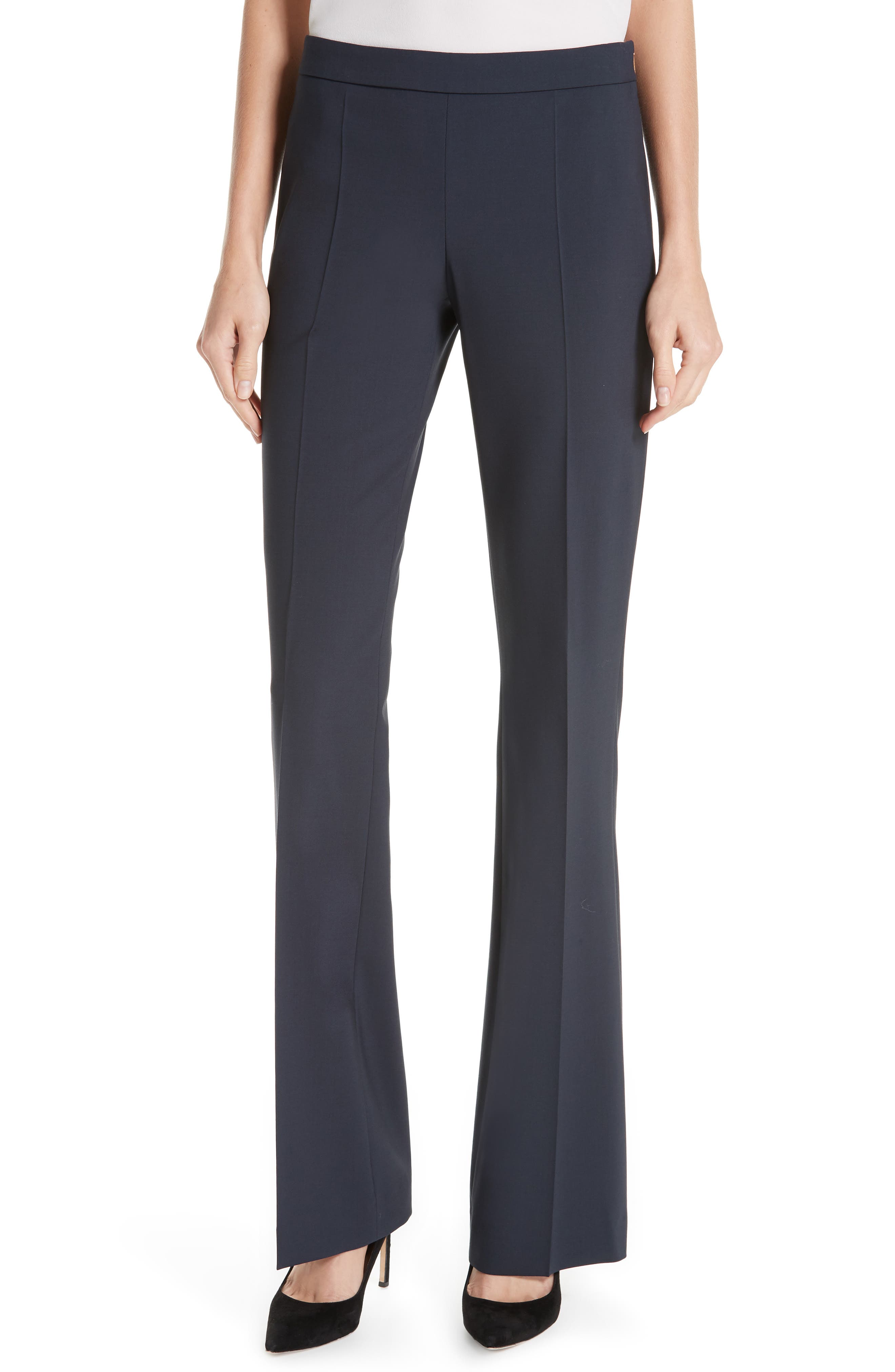 BOSS Tulea Side Zip Tropical Stretch Wool Trousers
