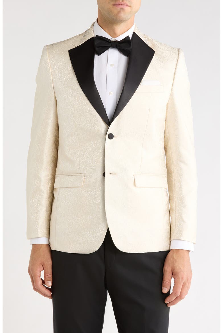 Tonal Paisley Jacquard Dinner Jacket, Main, color, IVORY