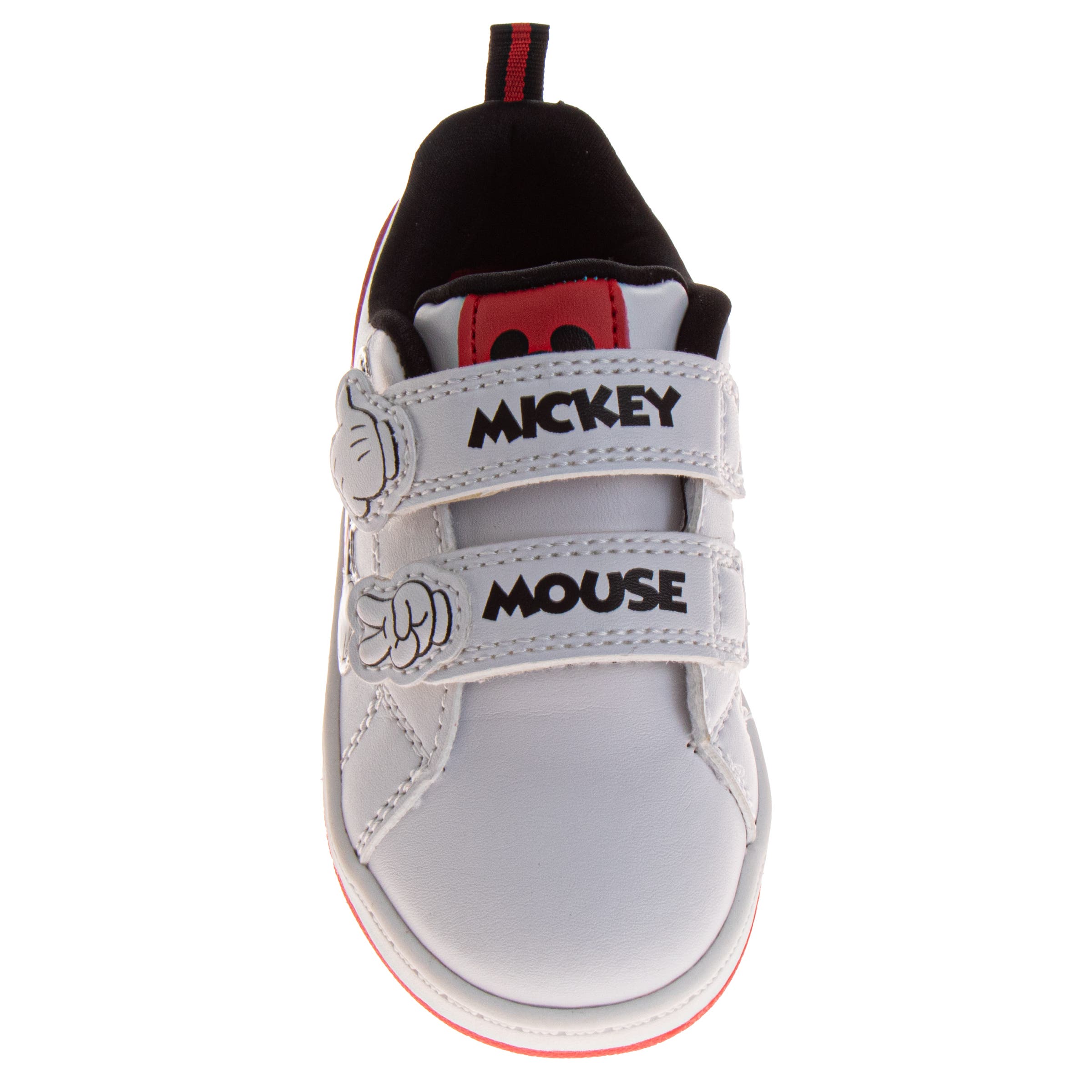 Disney Mickey Mouse Sneakers Boys' Comfortable Stylish, Alternate, color, White Red